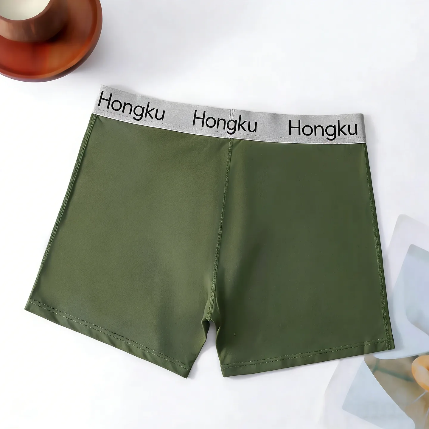 Men’s Army Green Boxer Briefs | Wholesale Cotton Underwear - Image 5