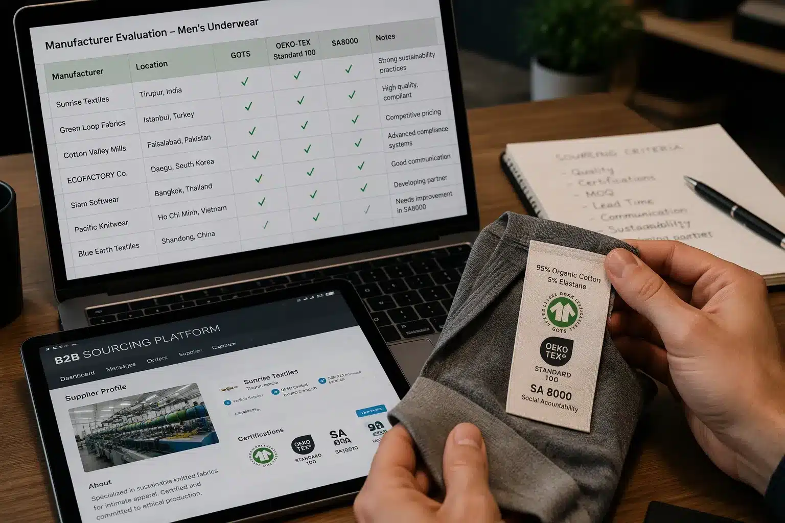 Stap 2: Zoek een ondergoed productiepartner