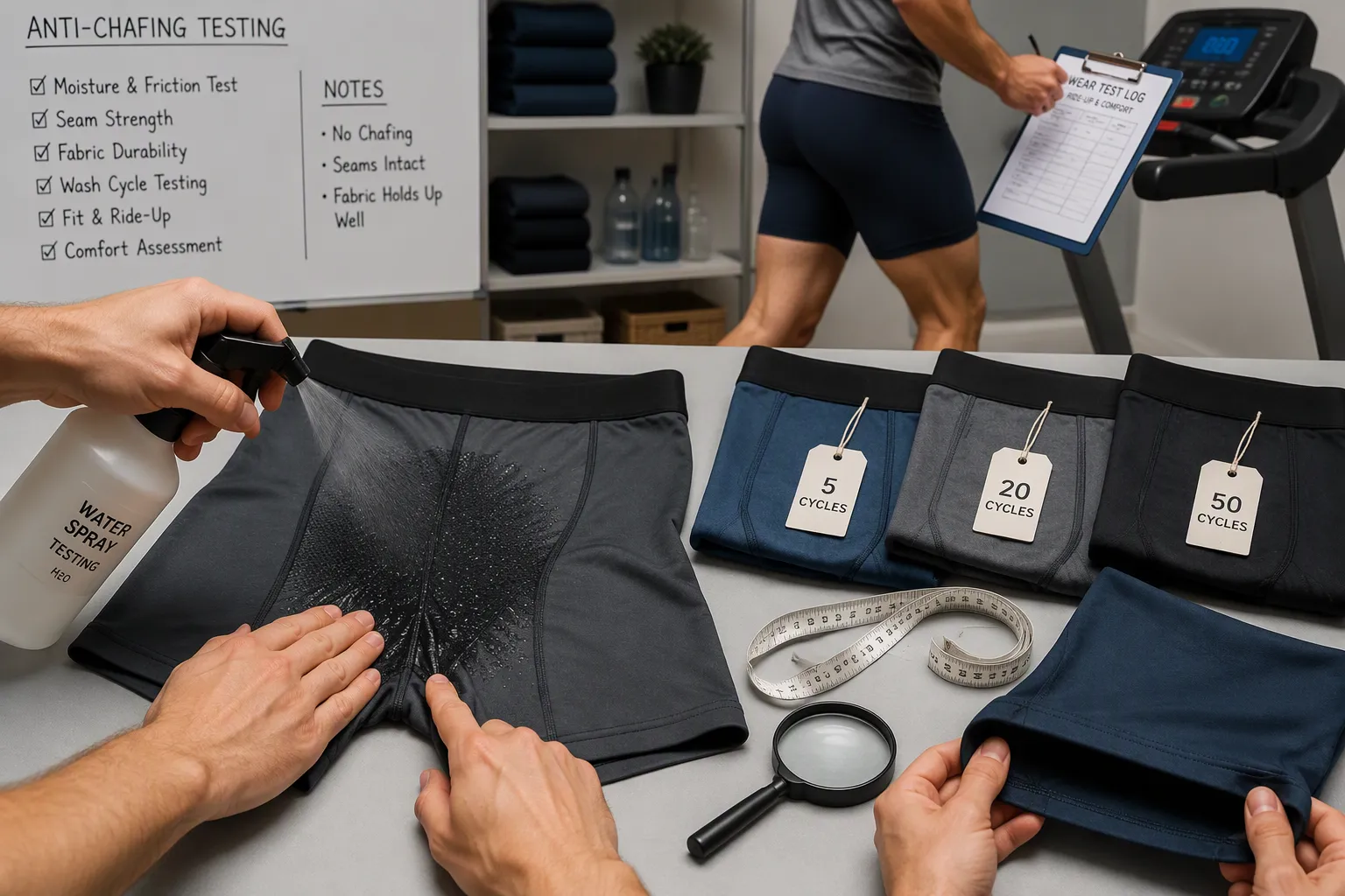 How to Test Samples from an Anti Chafing Boxer Briefs Manufacturer