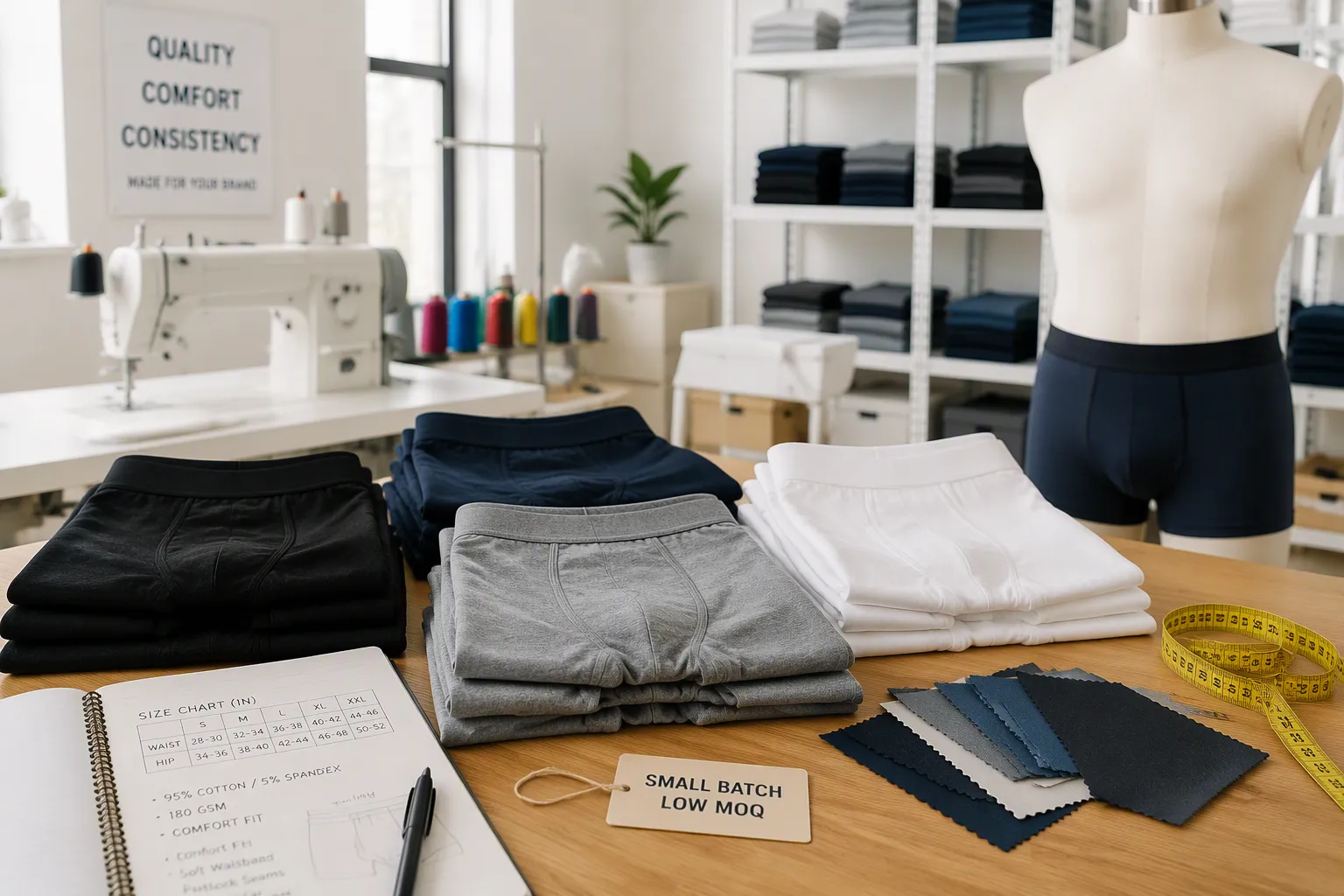 Top 7 Low MOQ Underwear Manufacturers
