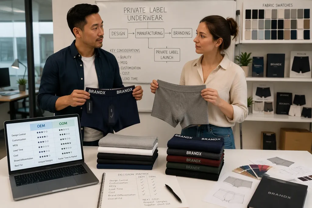 How Should US Brands Choose Between OEM and ODM for Private Label Men’s Underwear?