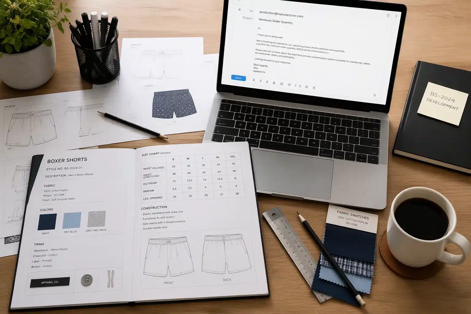 Ablauf: Boxershorts produzieren lassen