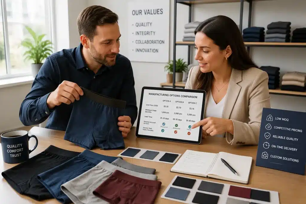 Comparing Private Label Underwear Manufacturers in the USA MOQ Pricing and Services
