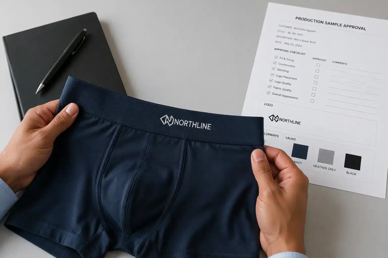 Boxershorts laten maken met logo en prijs